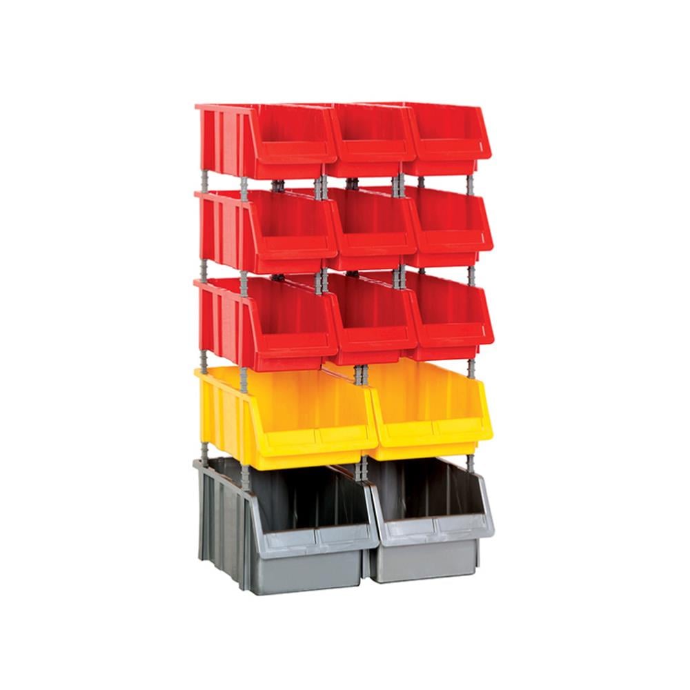 Sembol Plastik Avadanlık Seti Kod 1050 Renkli 51x40x100cm (13 Adet Avadanlık)  resmi