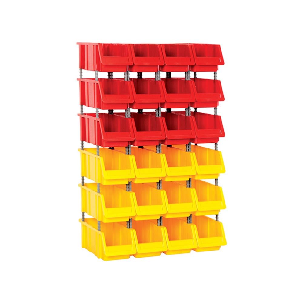 Sembol Plastik Avadanlık Seti Kod 1120 Renkli  70x40x115cm (24 Adet Avadanlık) resmi