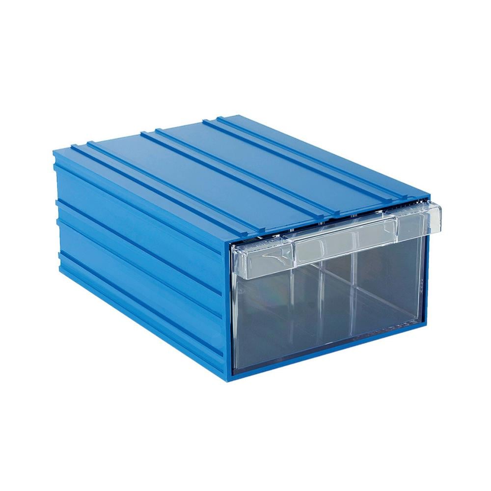 Sembol Plastik Çekmeceli Kutu 501 210x302x124mm Mavi-Şeffaf resmi