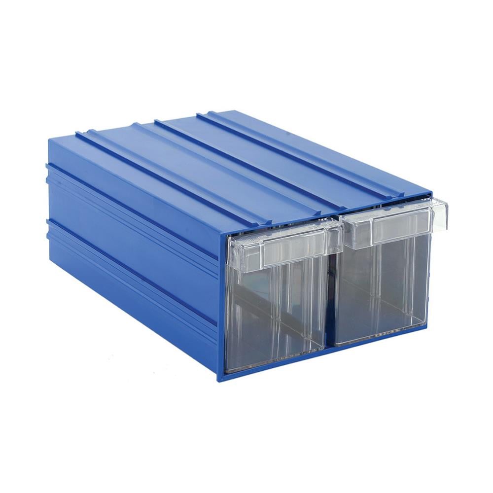 Sembol Plastik Çekmeceli Kutu 501-2 210x302x124mm Mavi-Şeffaf resmi