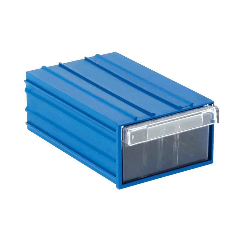 Sembol Plastik Çekmeceli Kutu 105 110x170x65mm Mavi-Şeffaf resmi