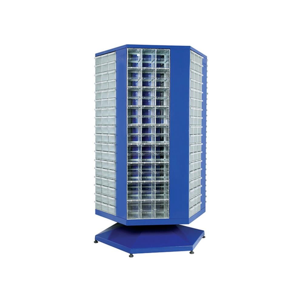 Sembol Plastik Çekmeceli Döner Metal Dolap MT 120 Altıgen 1500x1050x1760mm resmi