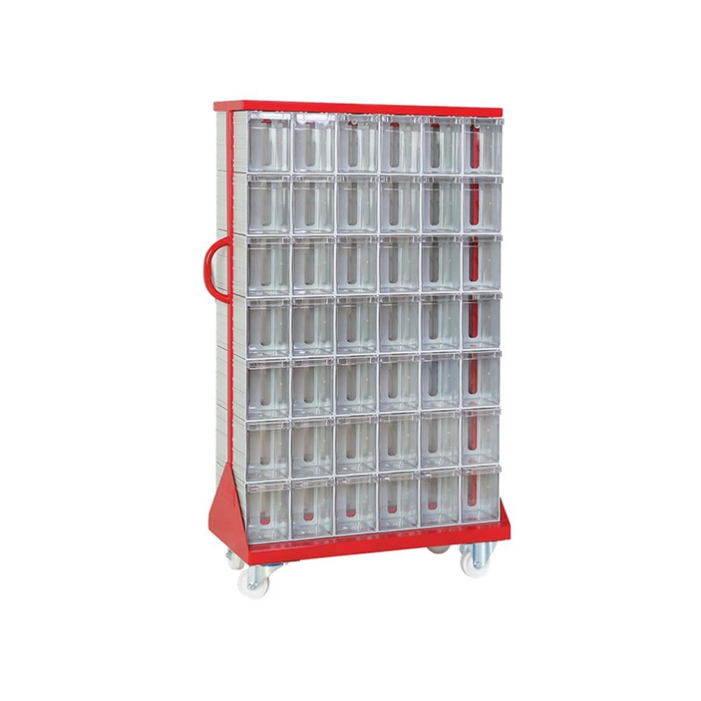 Sembol Plastik Çekmeceli Çift Yönlü Metal Dolap ÇYD MS-2 730x350x1320mm resmi