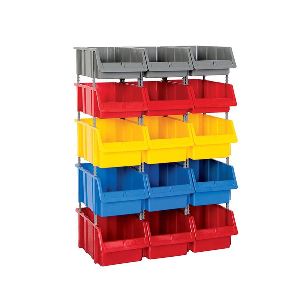 Sembol Plastik Avadanlık Seti Kod 1180 Renkli 76.5x40x100cm (15 Adet Avadanlık) resmi