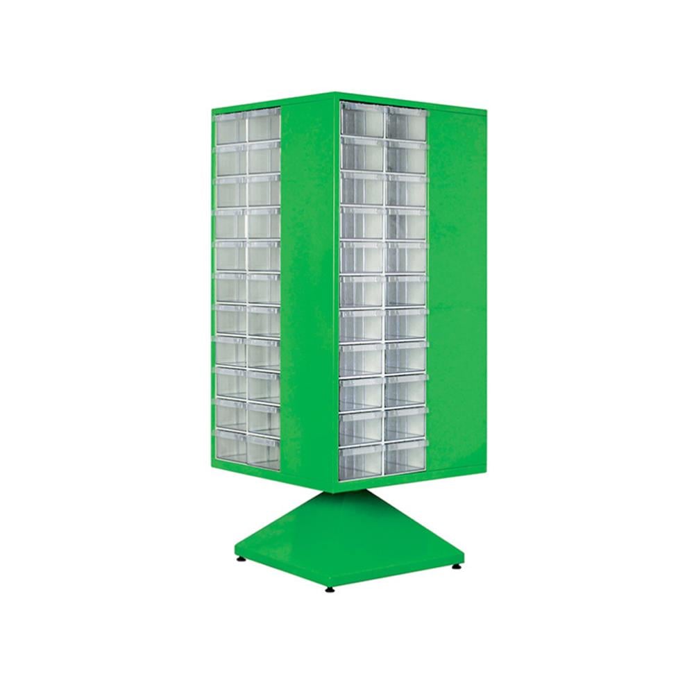 Sembol Plastik Çekmeceli Döner Metal Dolap MT 501 760x760x1780mm resmi