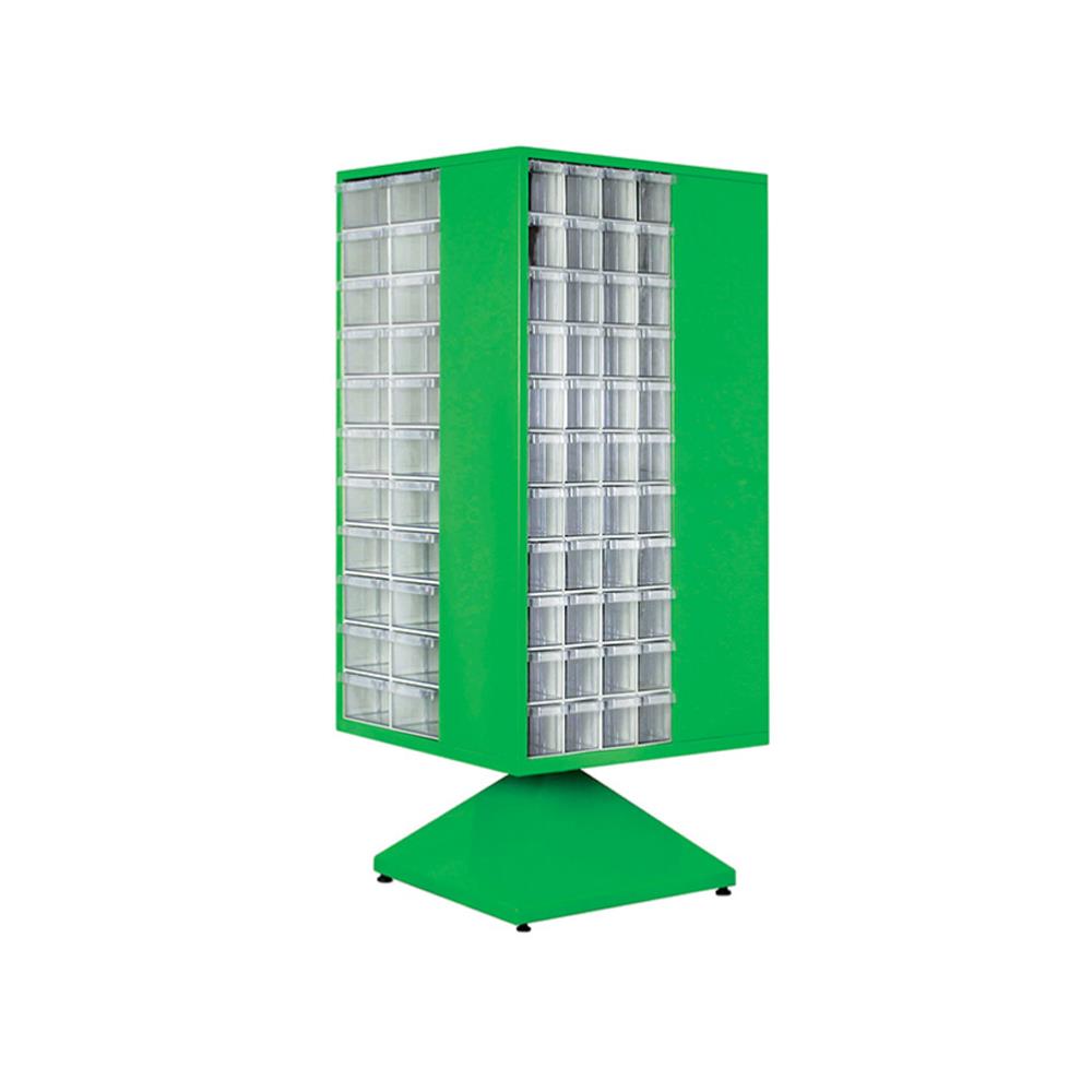 Sembol Plastik Çekmeceli Döner Metal Dolap MT 501-S 760x760x1780mm resmi