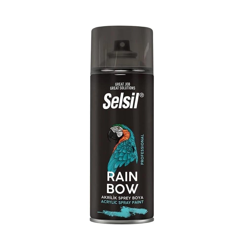 Selsil Rainbow Akrilik Sprey Boya 400 Ml Trafik Sarı TAB 409 (RAL 1023) resmi
