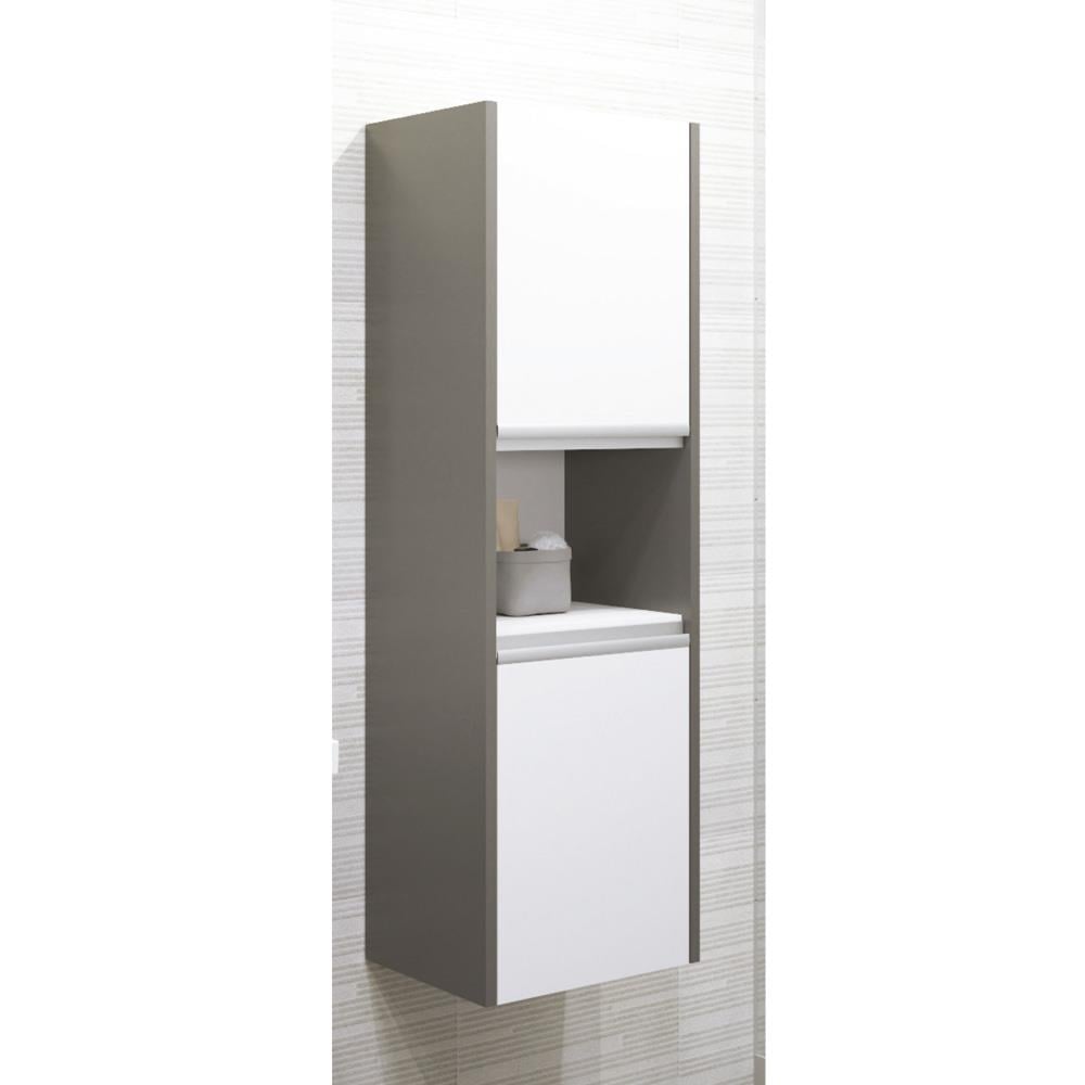 Aquanil Aden Boy Dolabı - Antrasit/Beyaz resmi