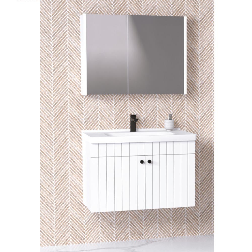 Aquanil Avien 80 Cm Bgn Banyo Dolabı - Beyaz resmi