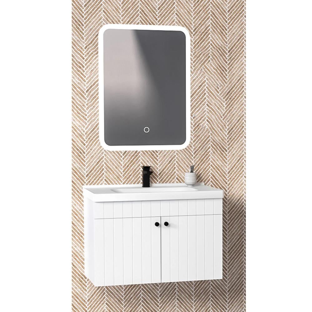 Aquanil Avien 80 Cm Cmr Banyo Dolabı - Beyaz resmi