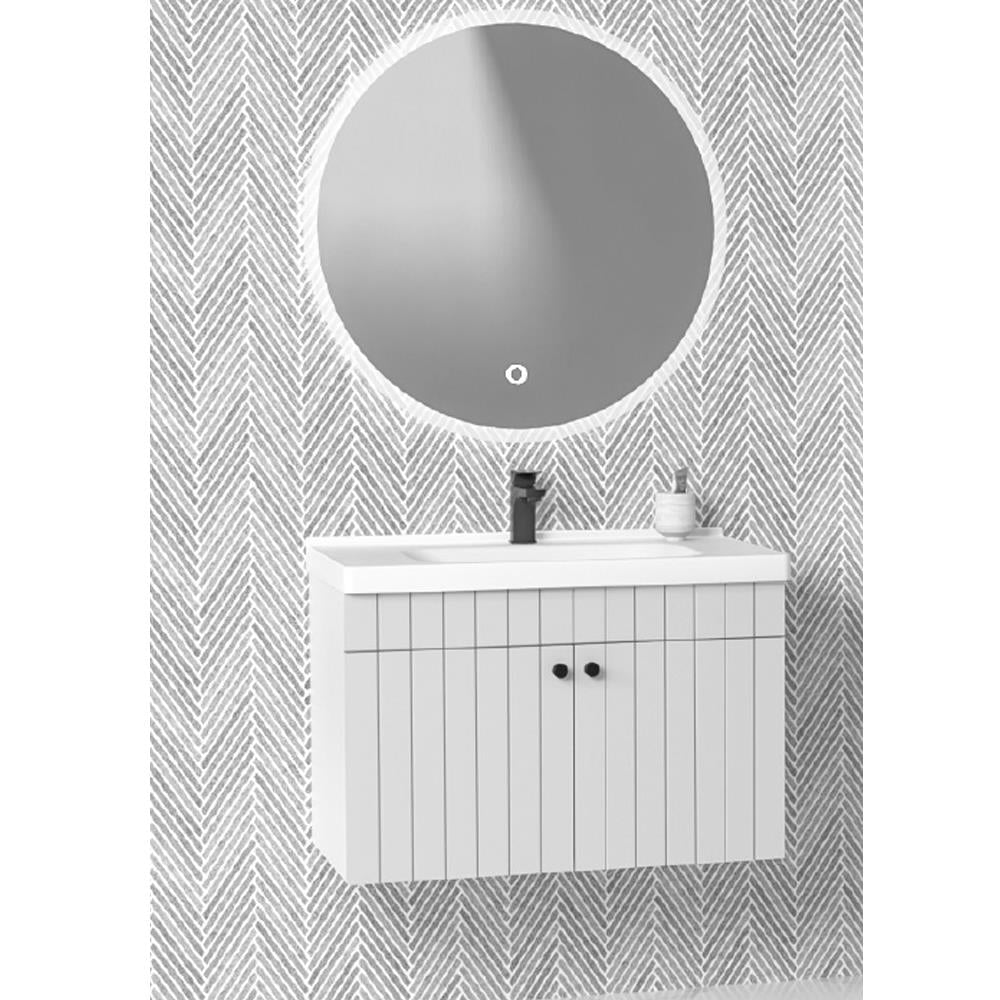 Aquanil Avien 80 Cm Orz Banyo Dolabı - Beyaz resmi