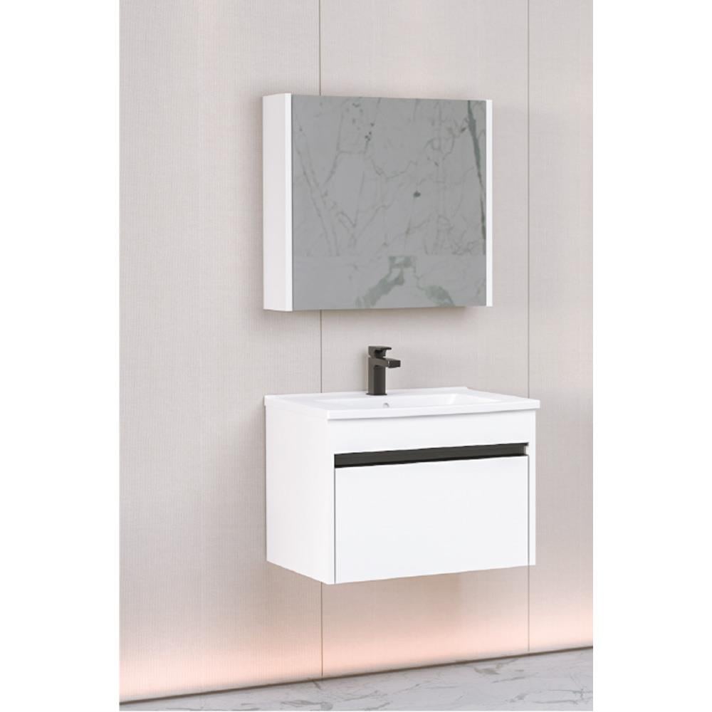 Aquanil Duenos 65 Cm Bgn Banyo Dolabı - Beyaz resmi