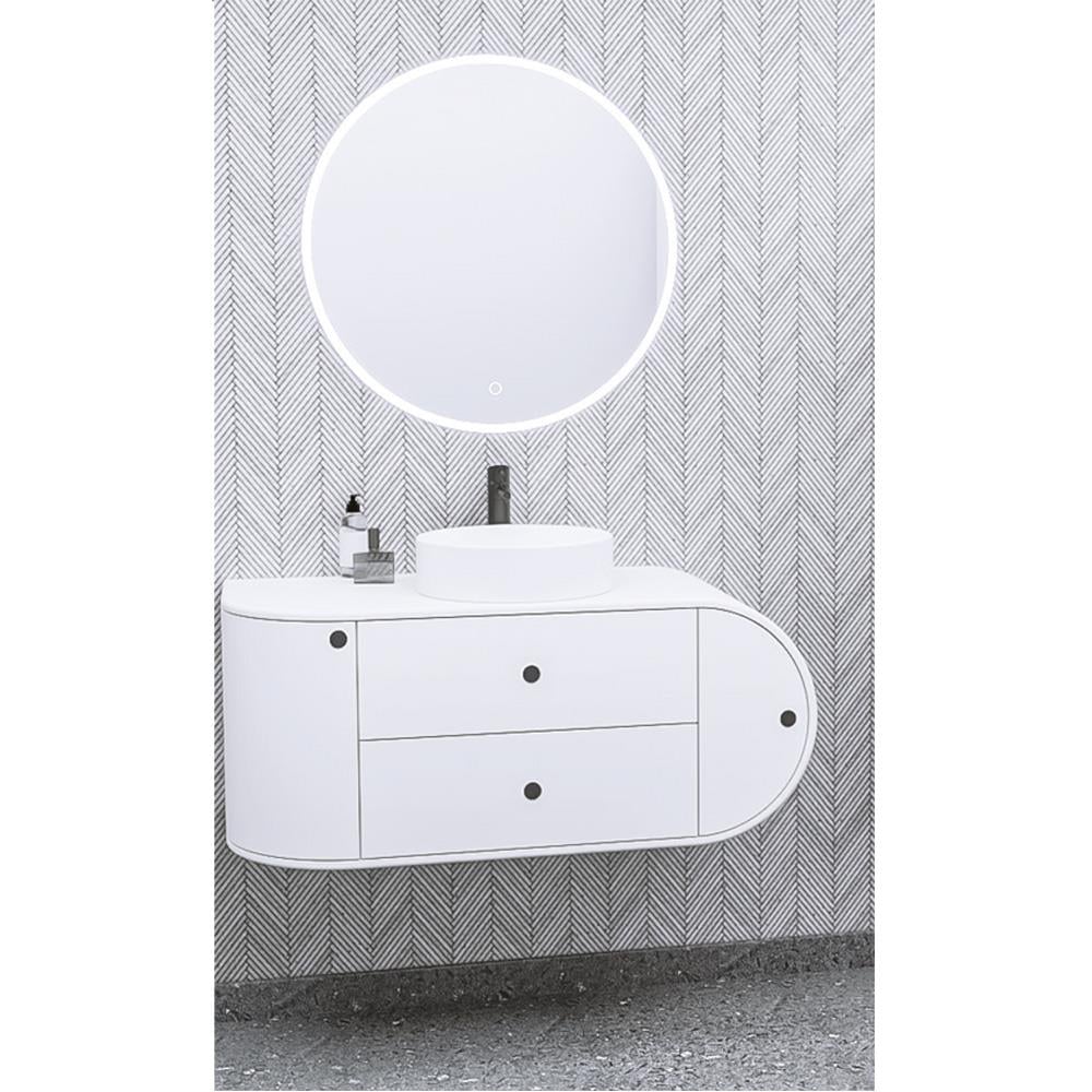 Aquanil Fantasia 115 Cm Beyaz Lavabolu Banyo Dolabı - Beyaz resmi