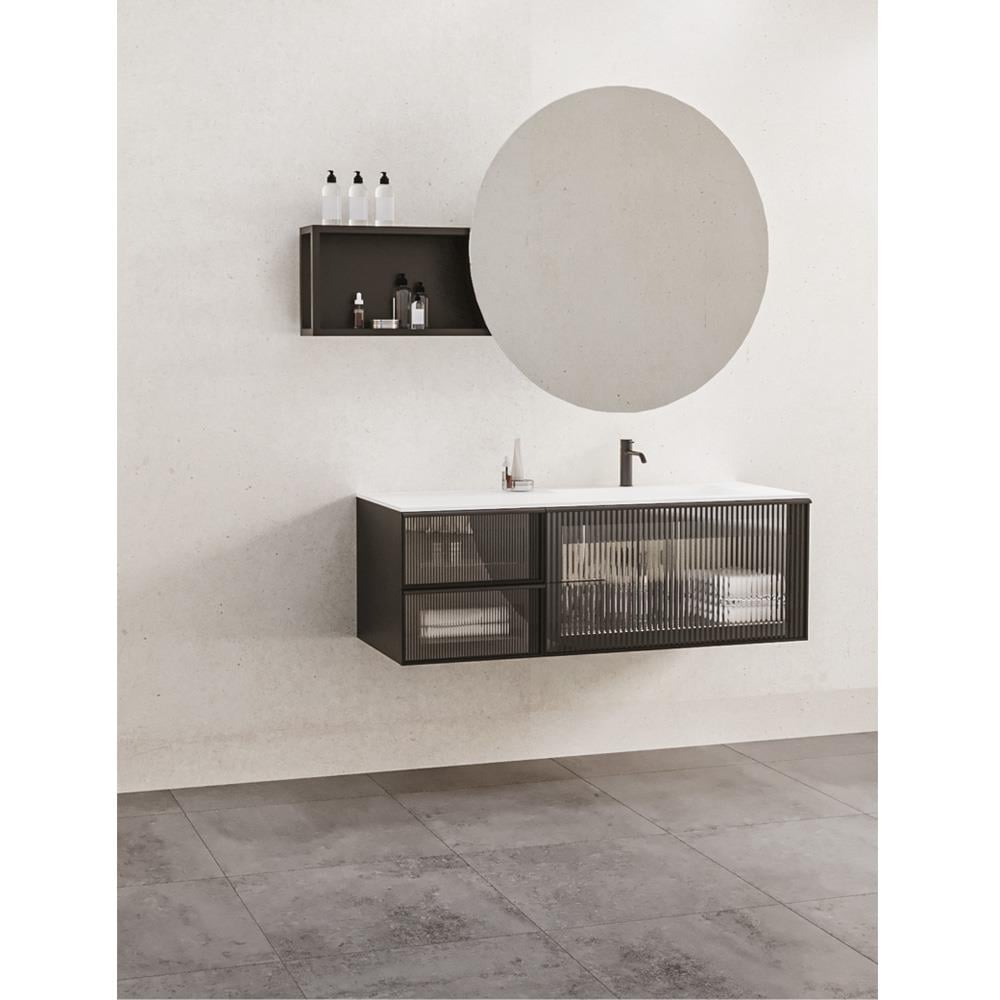 Aquanil Evora 120 Cm Banyo Dolabı - Siyah resmi