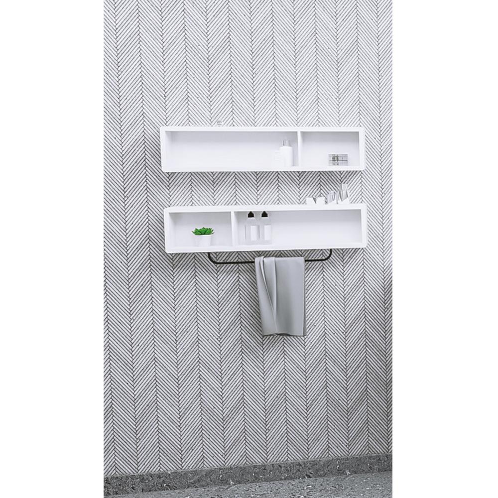 Aquanil Fantasia 2 Adet Üst Yan Raf - Beyaz resmi