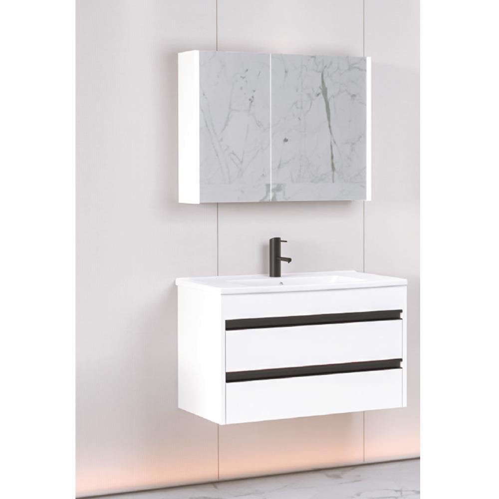 Aquanil Levante 85 Cm Bgn Banyo Dolabı - Beyaz resmi
