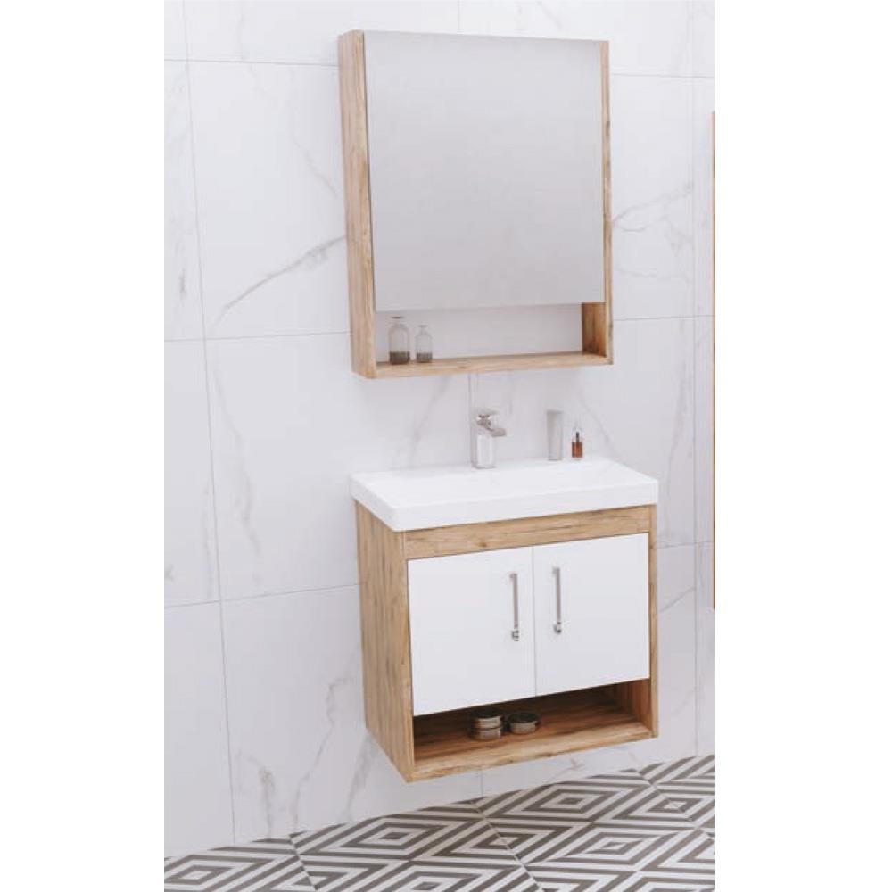 Aquanil Samba 50 Cm Banyo Dolabı - Dorado/Beyaz resmi