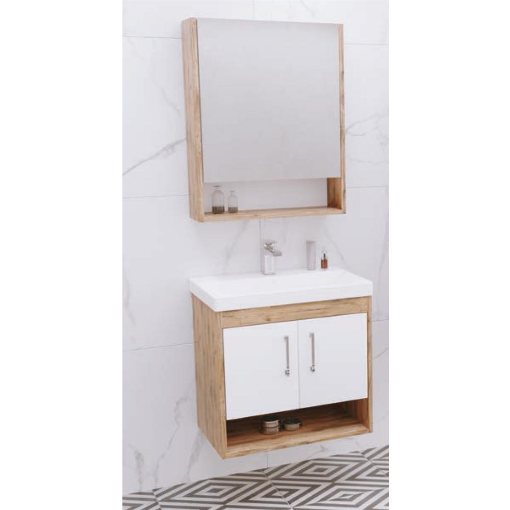 Aquanil Samba 60 Cm Banyo Dolabı - Dorado/Beyaz resmi