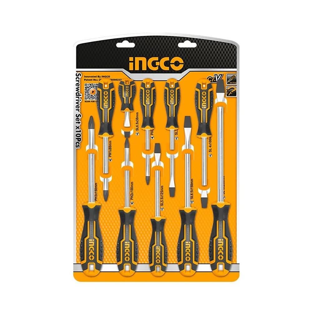 İngco Tornavida Seti 10'lu ING-HKSD1028 resmi