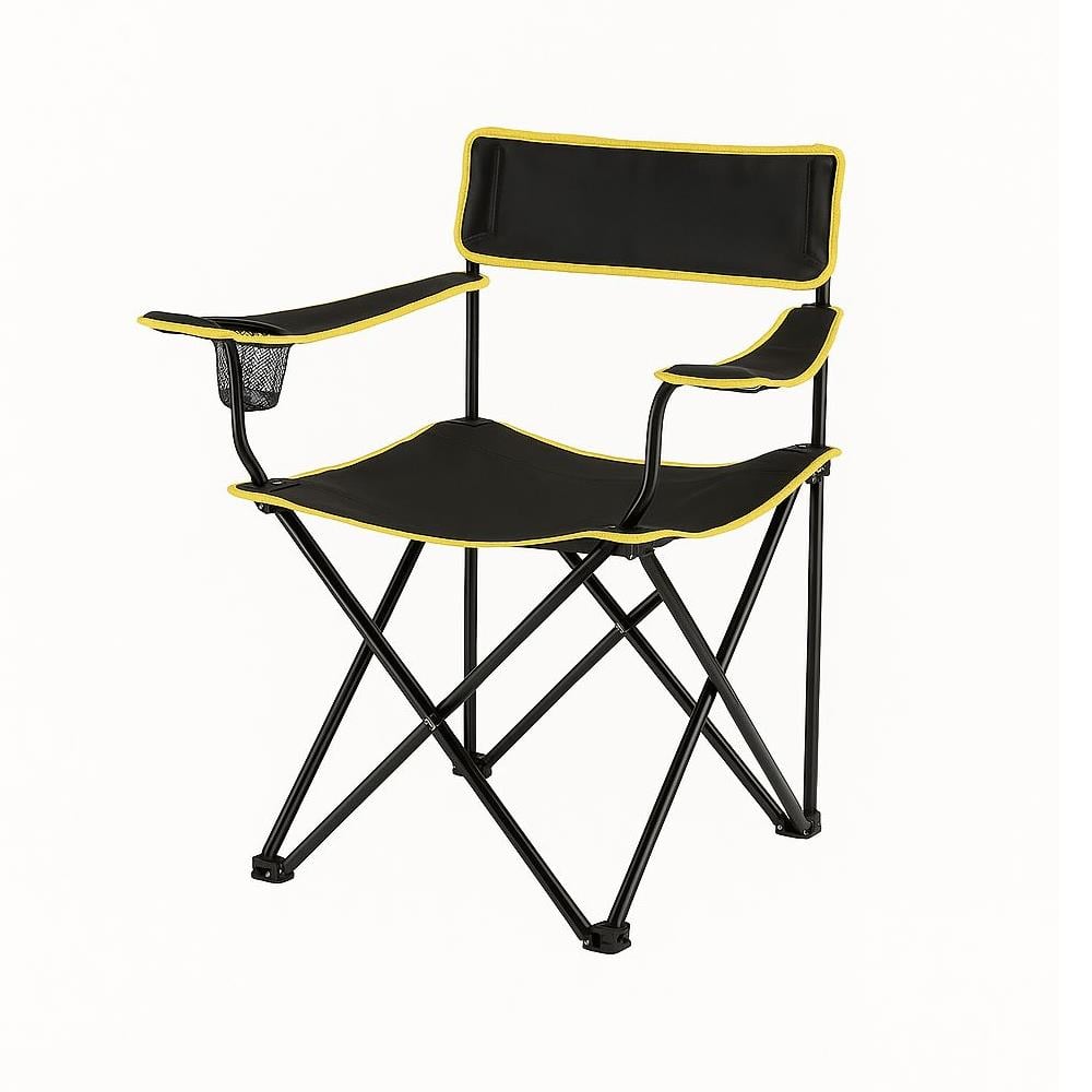 Romee Katlanır Rejisör Kamp Sandalyesi 19003 Siyah-Sarı resmi