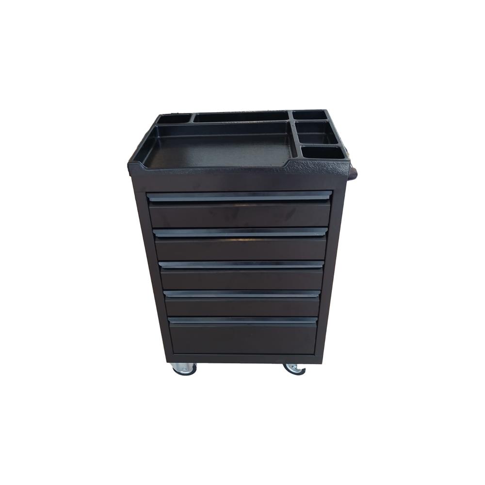 Usta Çelik 5 Çekmeceli Takım Arabası Siyah 45x64x95cm resmi