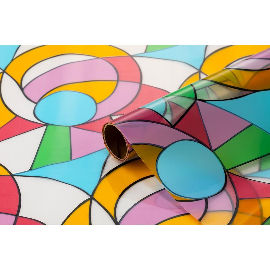 Bigpoint Yapışkanlı Folyo 45cm X 2metre Vitray Desen No:60 resmi