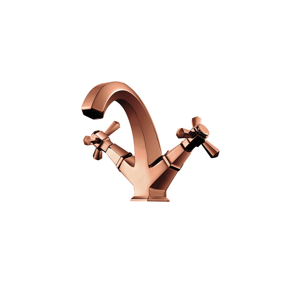 Newarc Hexa Lavabo Bataryası Parlak Bakır 104521S resmi