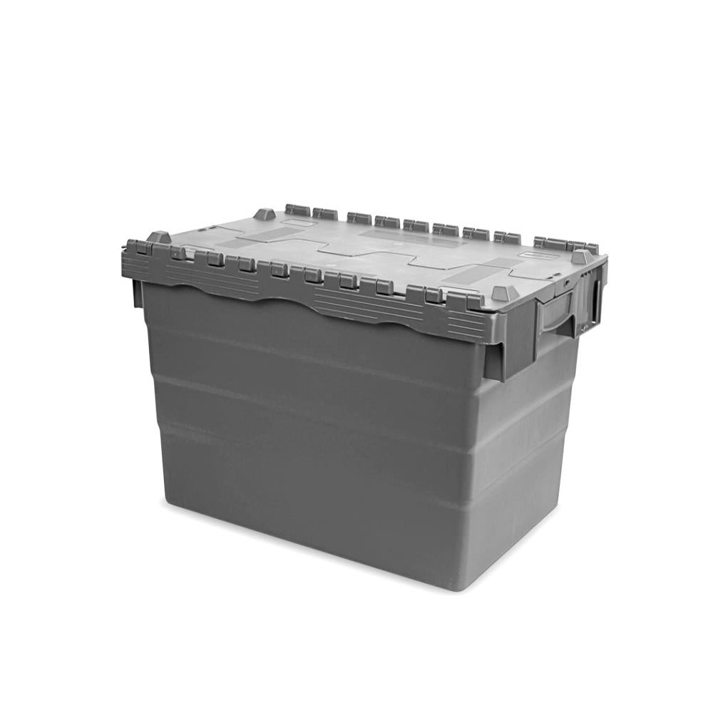 Sembol Plastik SPKM 516 Kapaklı Konik Menteşeli Kasa Gri 400x600x510mm resmi