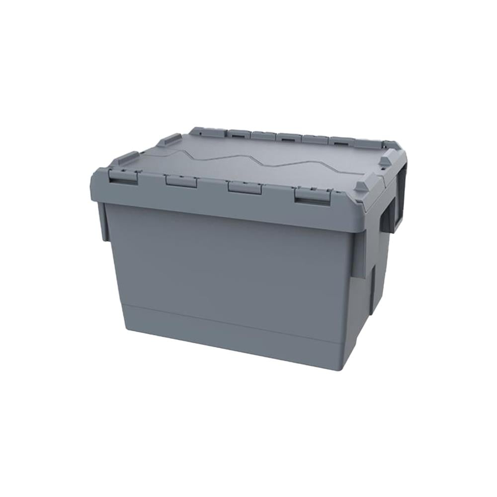 Sembol Plastik SPKM 365 Kapaklı Konik Menteşeli Kasa Gri 400x600x360mm resmi