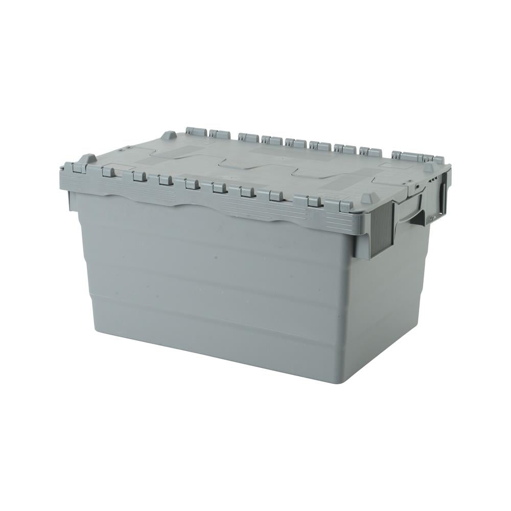 Sembol Plastik SPKM 320 Kapaklı Konik Menteşeli Kasa Gri 400x600x320mm resmi