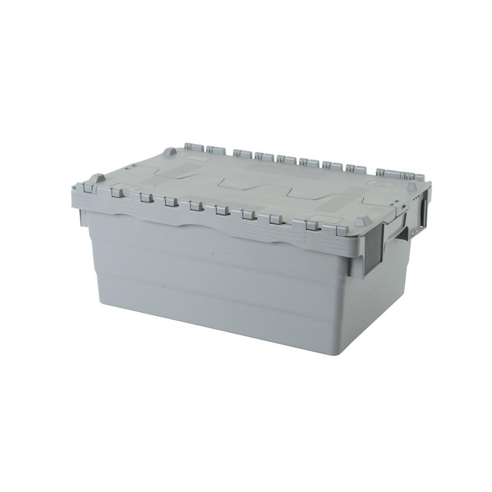 Sembol Plastik SPKM 250 Kapaklı Konik Menteşeli Kasa Gri 400x600x250mm resmi