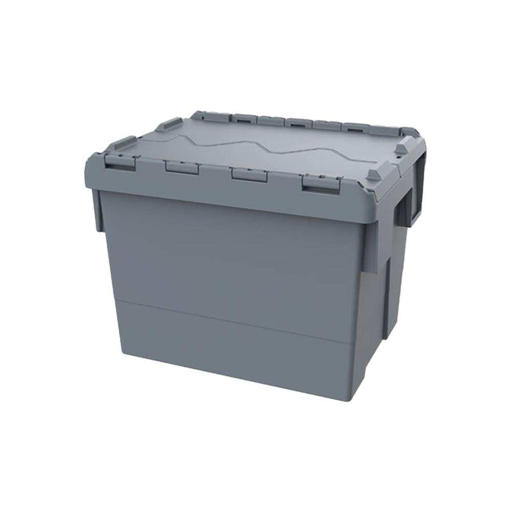 Sembol Plastik SPKM 4332 Kapaklı Konik Menteşeli Kasa Gri 300x400x325mm resmi