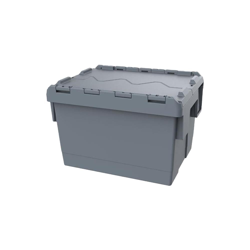 Sembol Plastik SPKM 4325 Kapaklı Konik Menteşeli Kasa Gri 300x400x255mm resmi