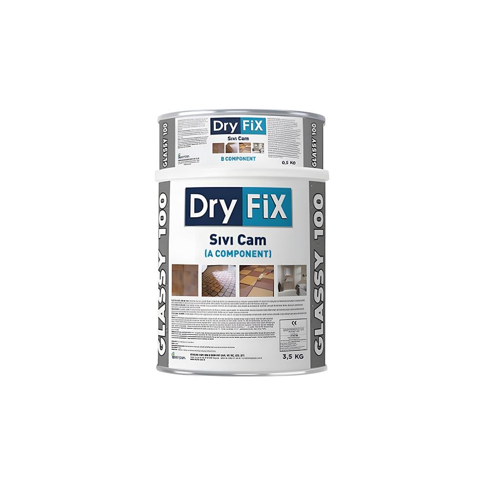Dryfix Glassy 100 Sıvı Cam Şeffaf Su İzolasyonu 4 kg resmi