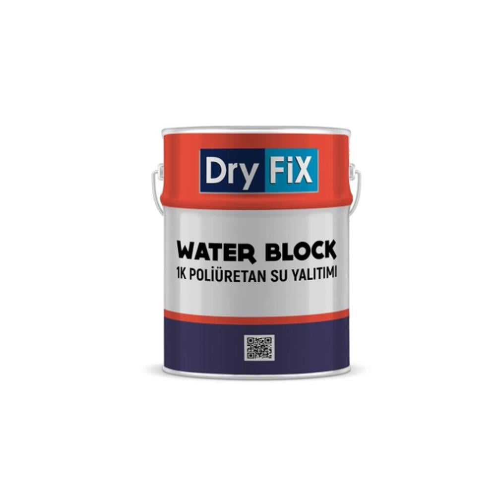 Dryfix Water Block 1K Poliüretan Esaslı Su Yalıtımı Gri 25 kg resmi