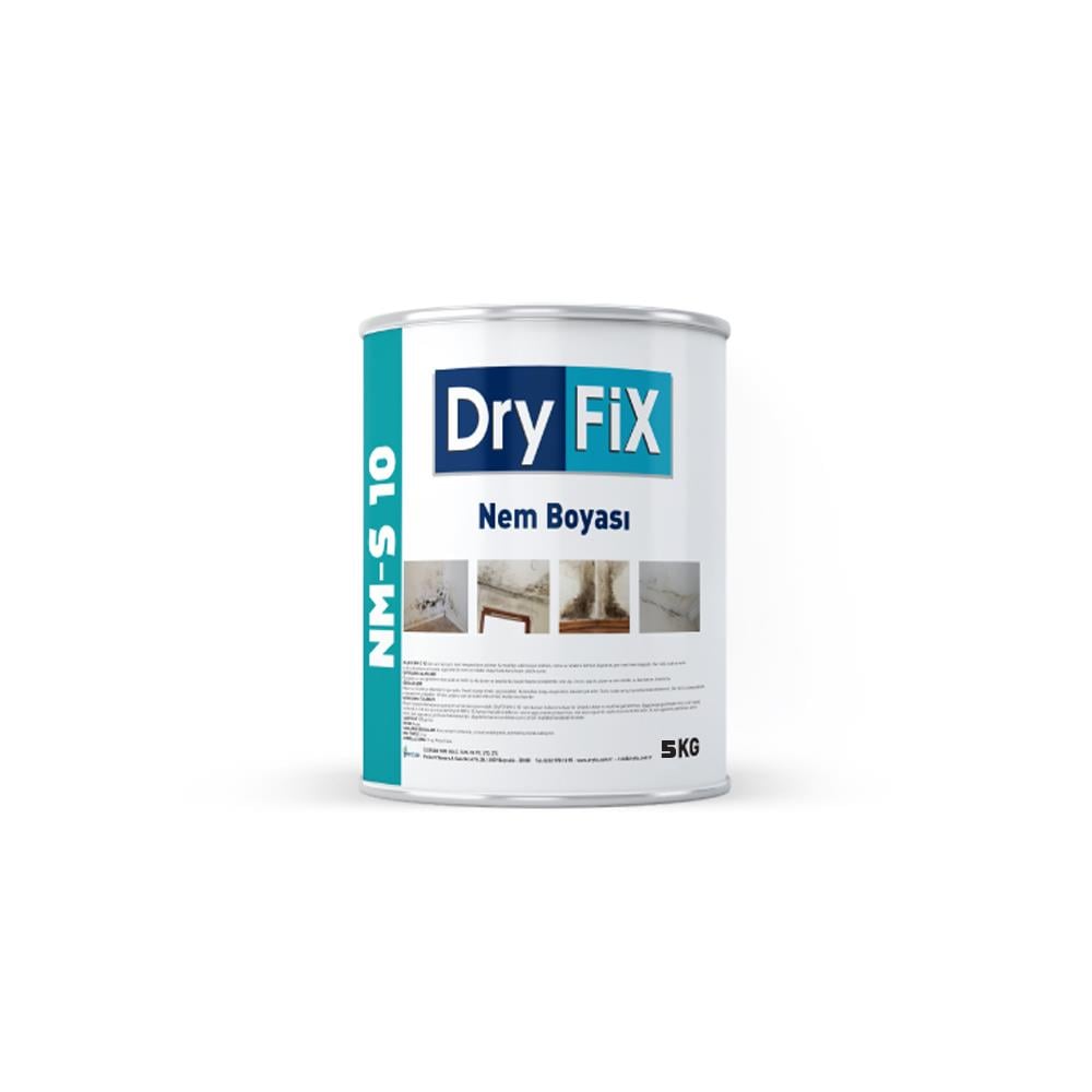 Dryfix NM-S 10 Nem ve Rutubet Boyası Beyaz 5 kg resmi