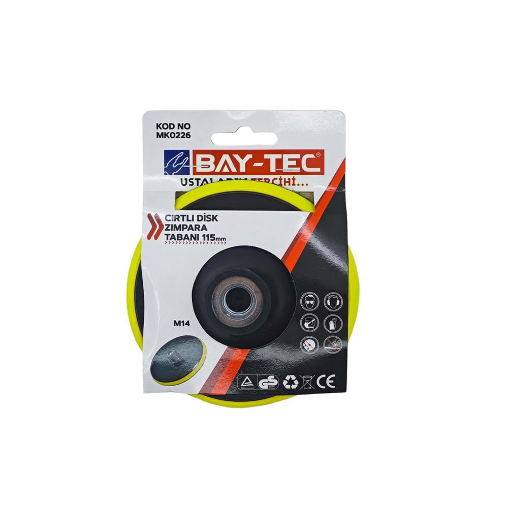 Bay-Tec Cırtlı Disk Zımpara Tabanı 115Mm Mk0226 resmi