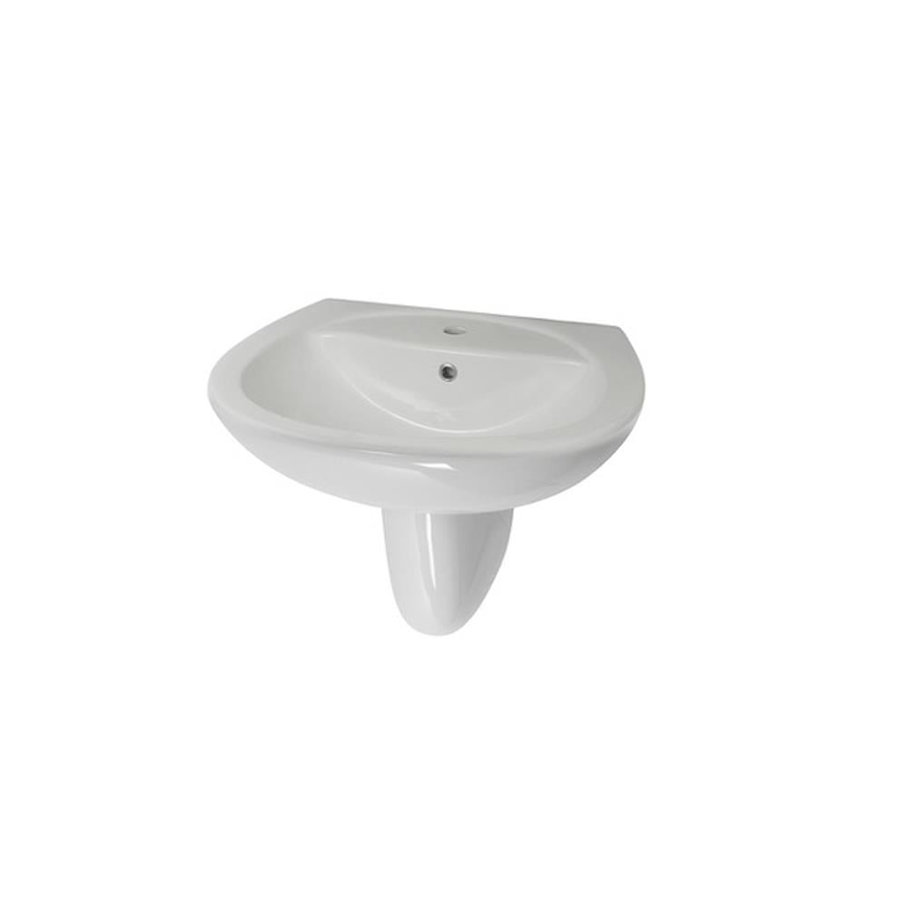 Newarc Energy Lavabo 3801 50X60 + Yarım Ayak 3812 resmi