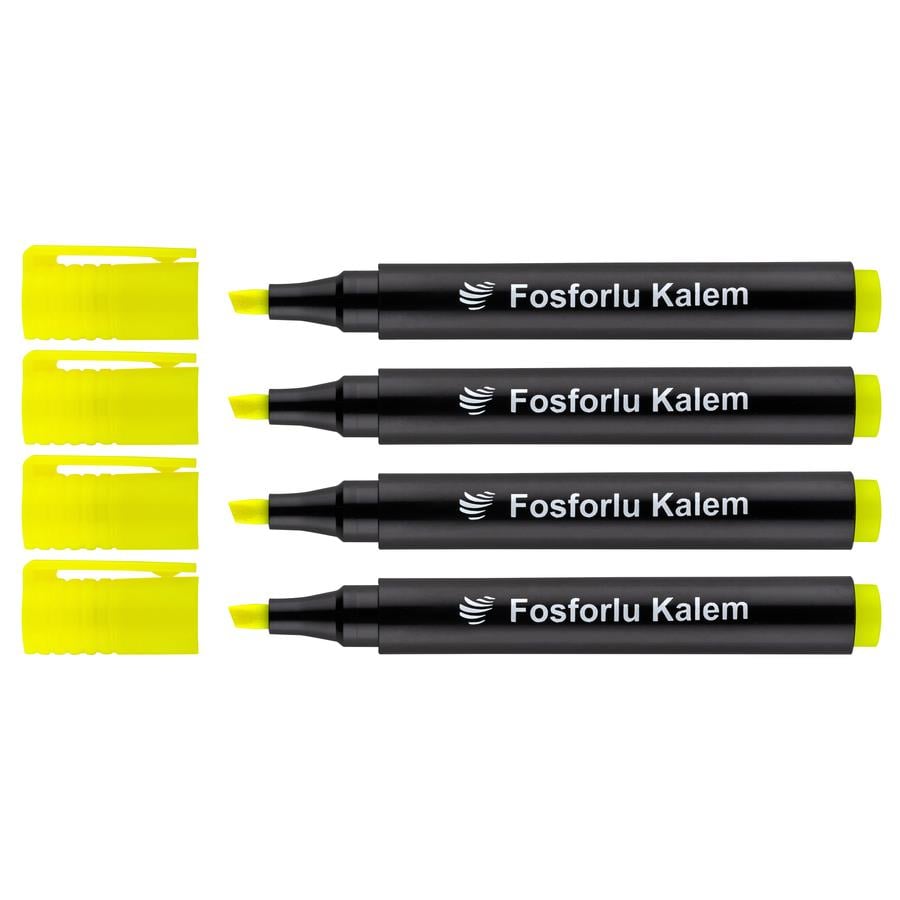 Lotte Fosforlu Kalem 4'Lü Sari resmi
