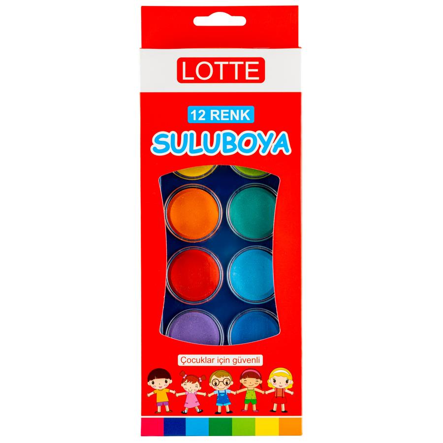 Lotte Suluboya 12 Renk - Büyük Boy resmi