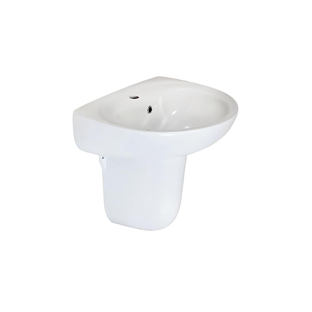 Newarc Minart Lavabo 45X55 + Yarım Ayak 2301+2312 resmi