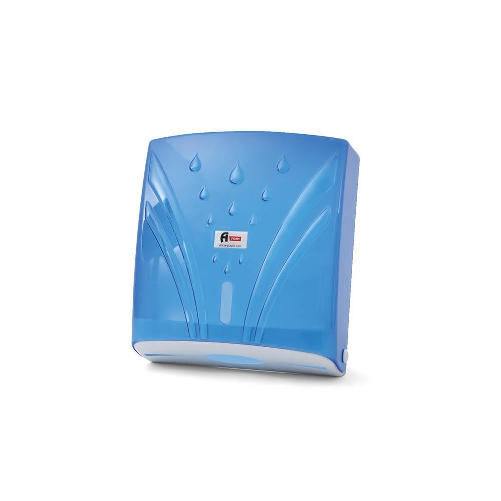 A Form Z Katlı Havlu Aparatı 300'Lü Şeffaf Mavi Zha-3 108 resmi