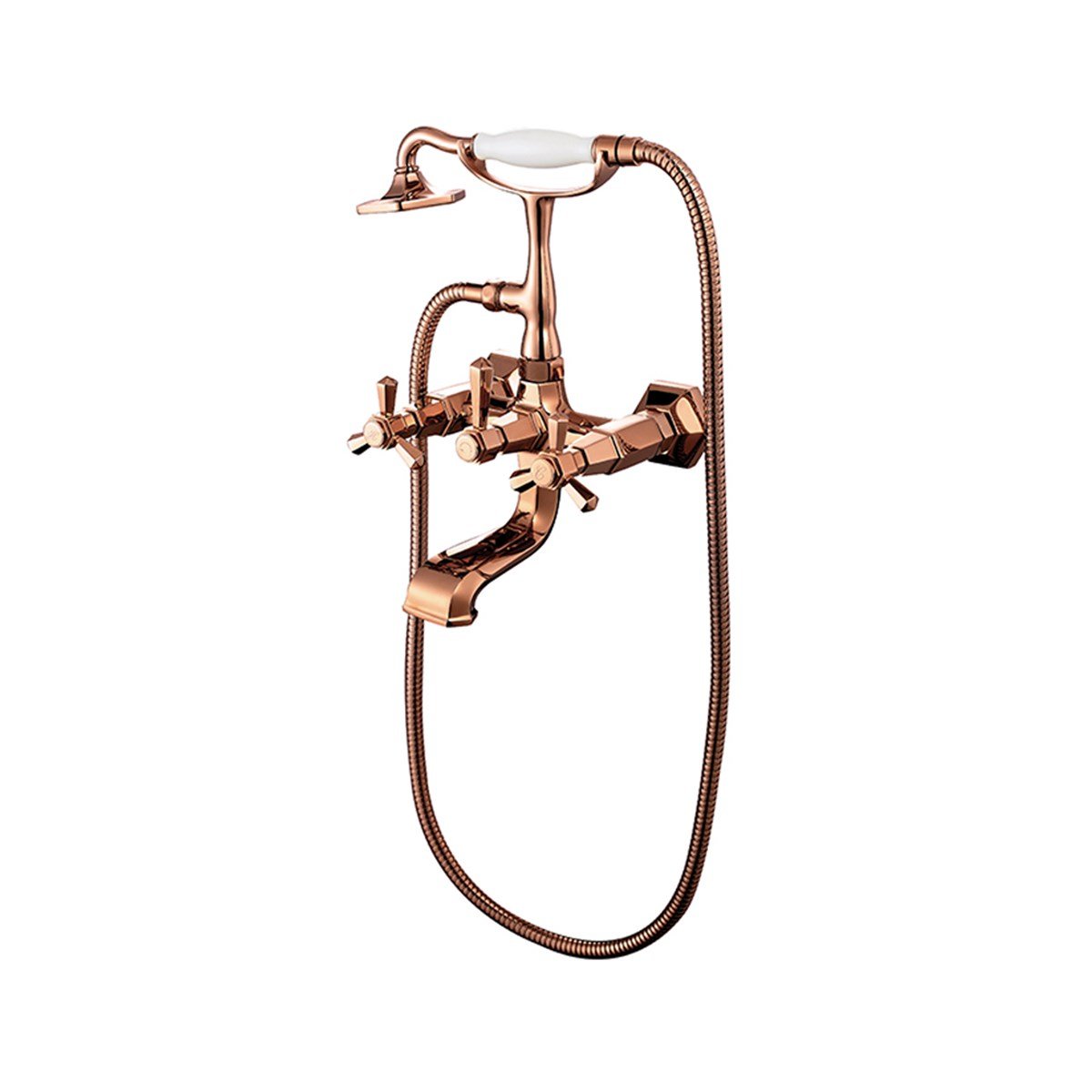 Newarc Hexa Banyo Bataryası Parlak Bakır 104511S resmi