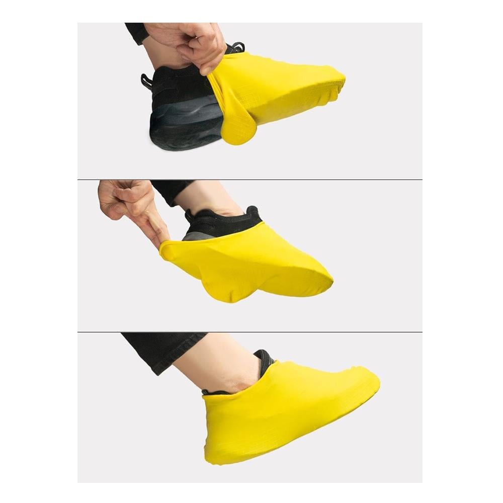 LatekStil Ayakkabı Koruyucu Kılıfı Yüksek Kaliteli Su Geçirmez ve Dayanıklı Sarı M Beden (35-40) resmi