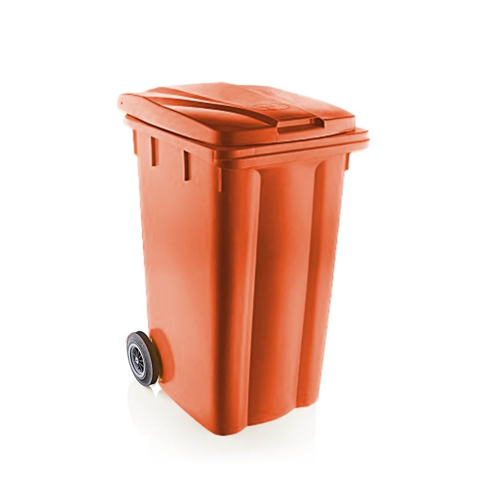 Şenyayla 240 Lt Tekerlekli Çöp Konteyneri Turuncu 6510 resmi