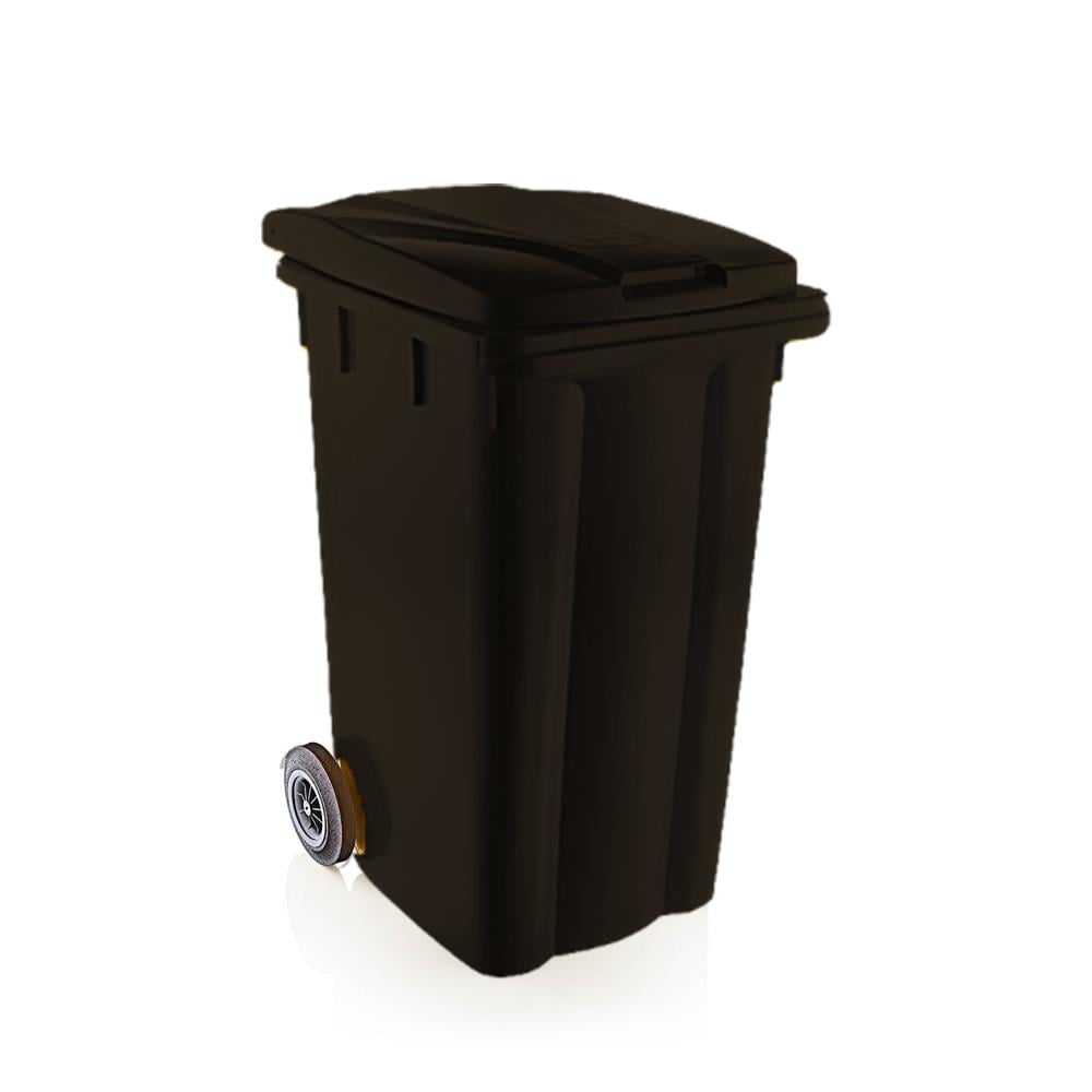 Şenyayla 240 Lt Tekerlekli Çöp Konteyneri Siyah 6510 resmi