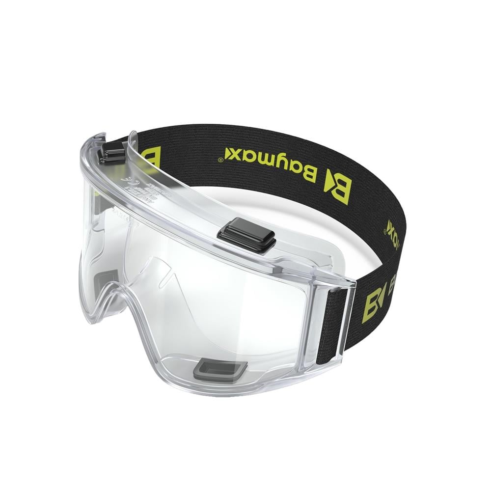 Baymax S-550 Grand Ayarlı Koruyucu Gözlük Siyah Çerçeve Şeffaf Cam resmi