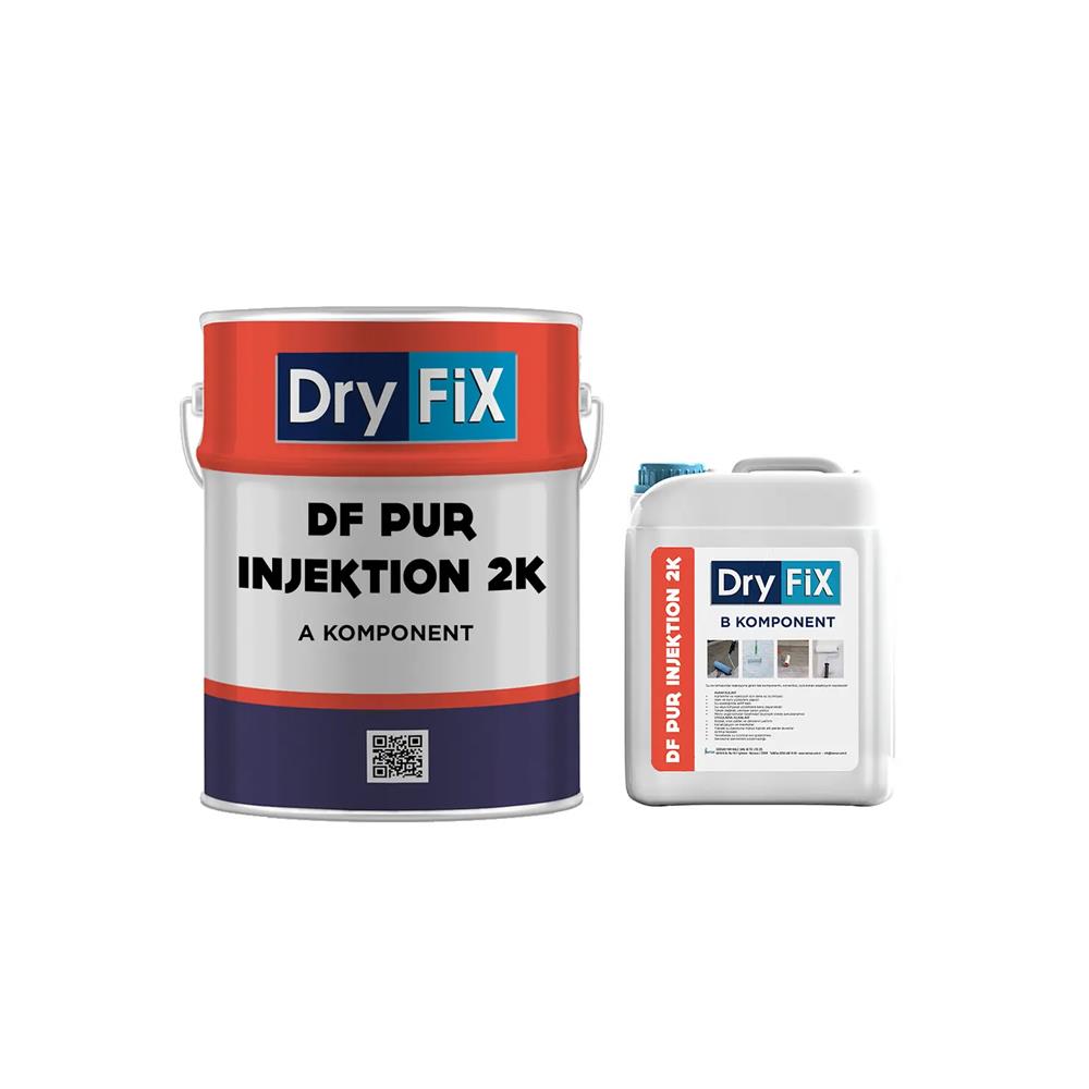 Dryfix Df Pur İnjection 2K Poliüretan Esaslı Enjeksiyon Reçinesi 27,5 Kg Set resmi