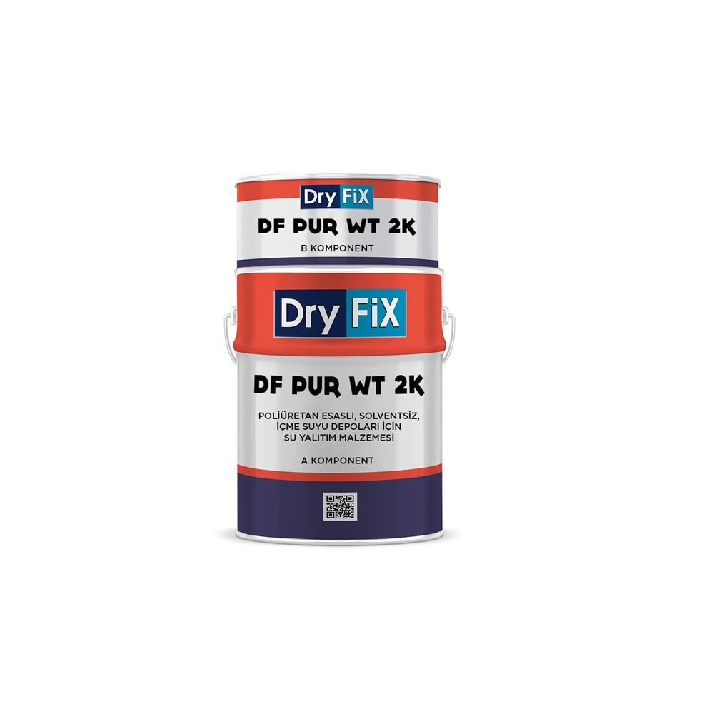 Dryfix Df Pur Wt 2K Poliüretan Esaslı İçme Suyu Depoları İçin Su Yalıtım Malzemesi 24 Kg Set resmi