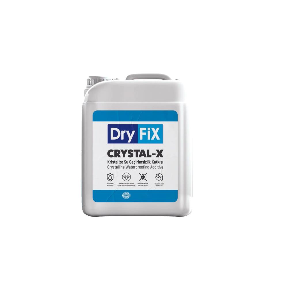 Dryfix Crystal-X Likit Kristalize Su Geçirimsiz Beton Katkısı 30 Lt resmi